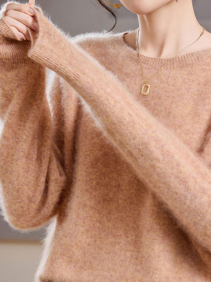 Brushed Cashmere Wool Sweater