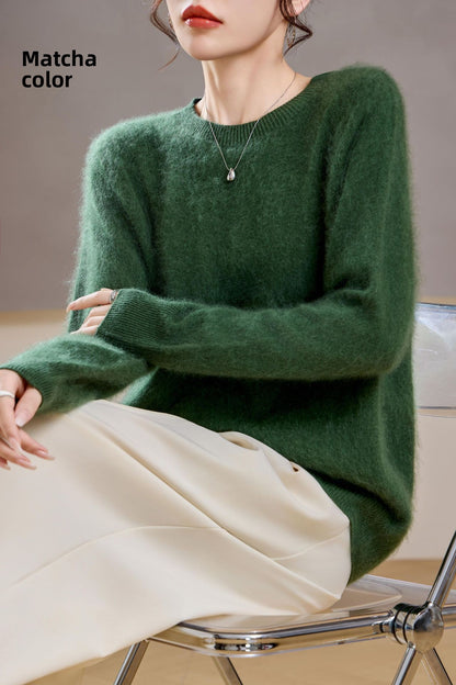 Brushed Cashmere Wool Sweater