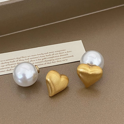 Brushed Gold Plated Earring