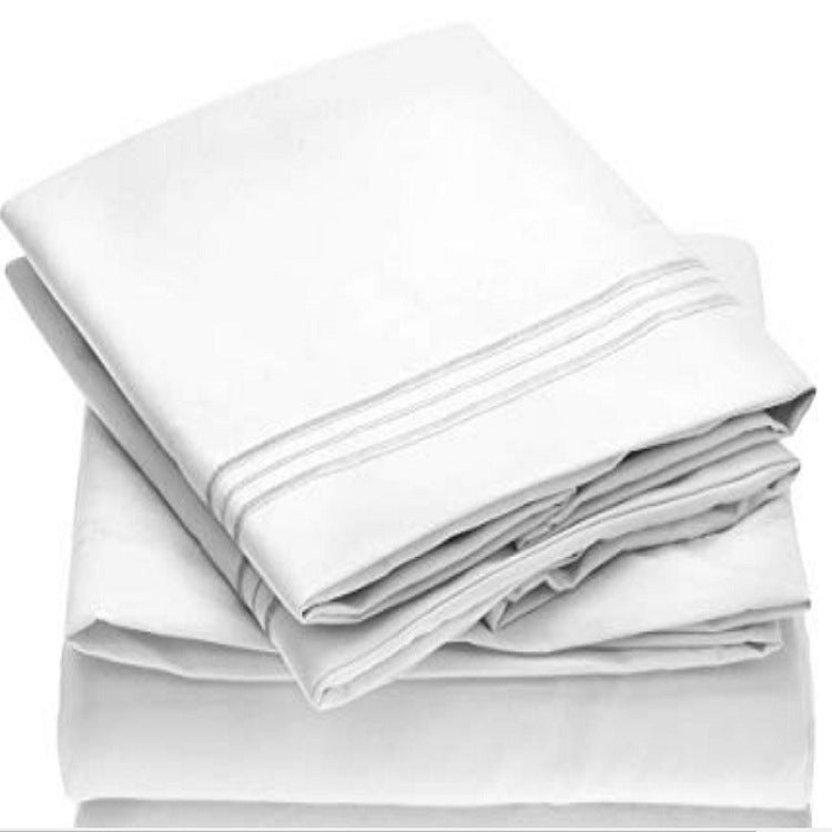 Brushed Solid Color Bed Sheets Set