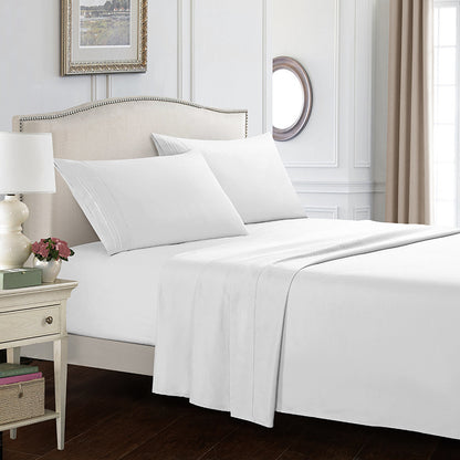Brushed Solid Color Bed Sheets Set