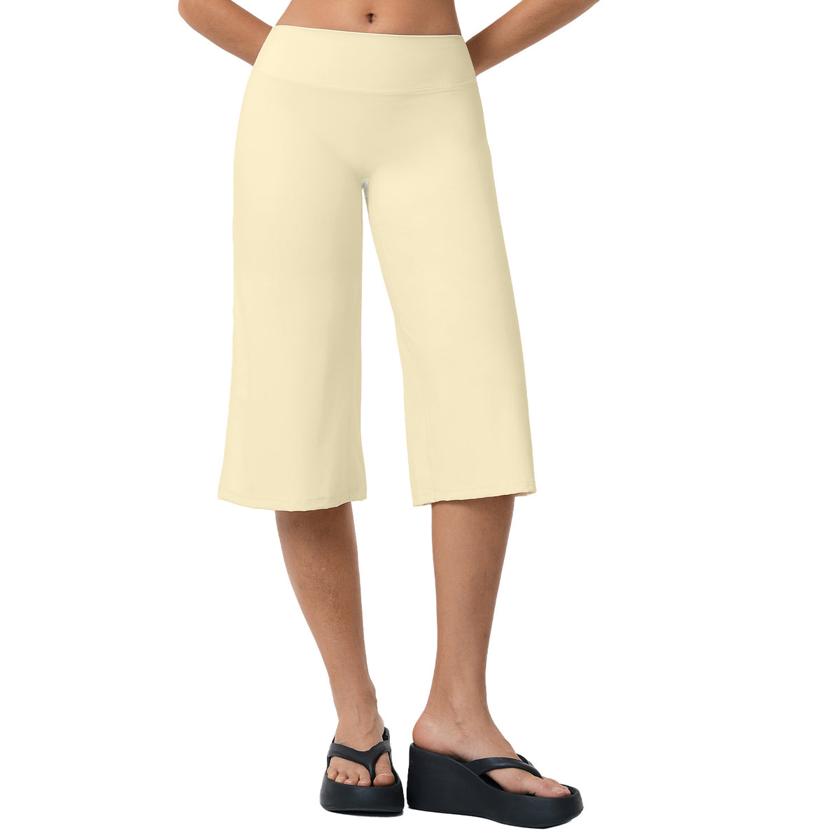 Brushed Yoga Shorts High Waist Quick Dry Loose Fit