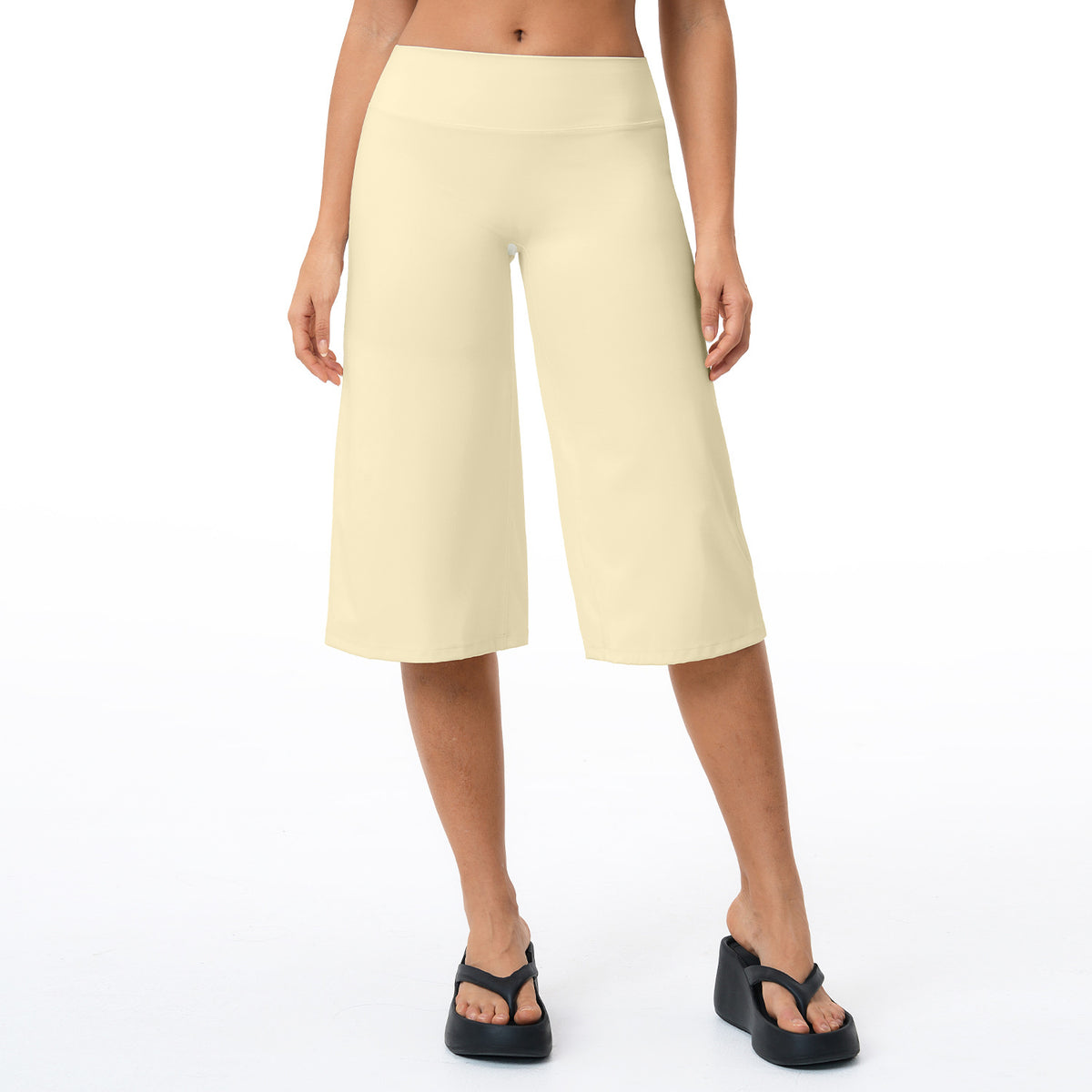 Brushed Yoga Shorts High Waist Quick Dry Loose Fit