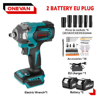 Brushless Electric Impact Wrench High Torque Cordless Tool