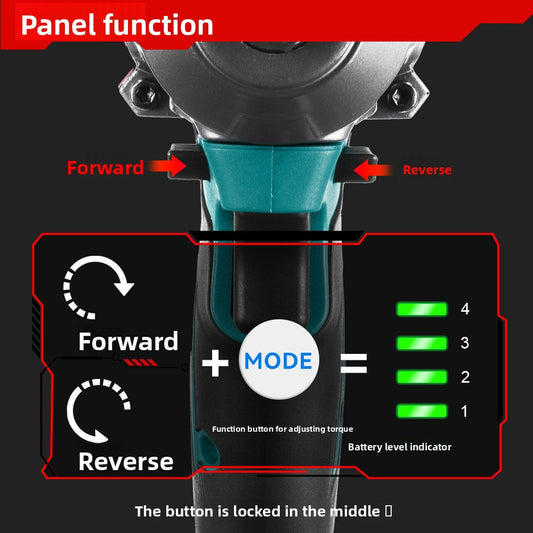 Brushless Electric Impact Wrench High Torque Cordless Tool
