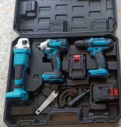 Brushless Lithium Power Tool Set with Multiple Attachments