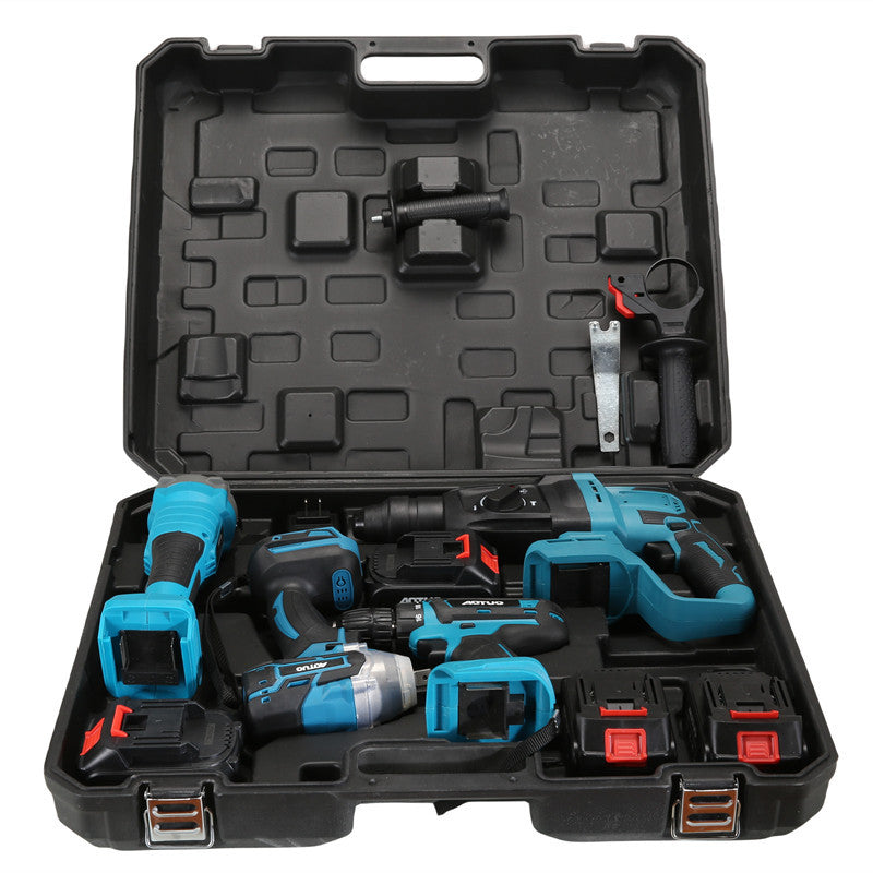 Brushless Lithium Power Tool Set with Multiple Attachments