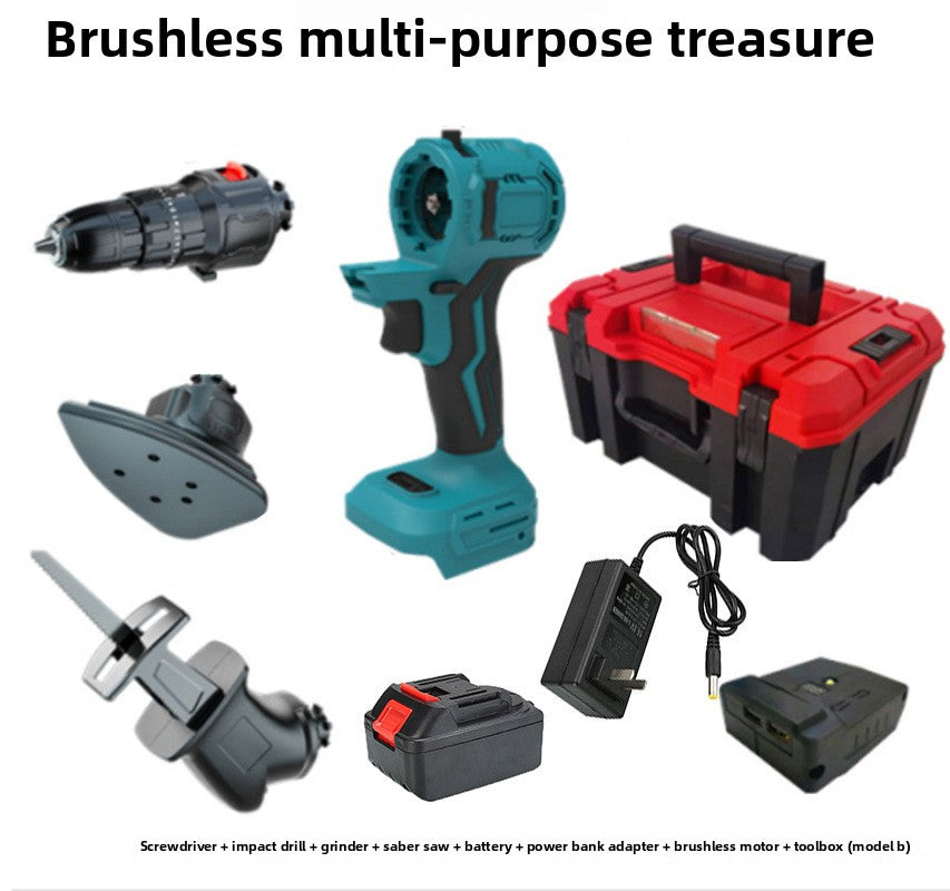 Brushless Oscillating Multi Tool Set with Lithium Battery