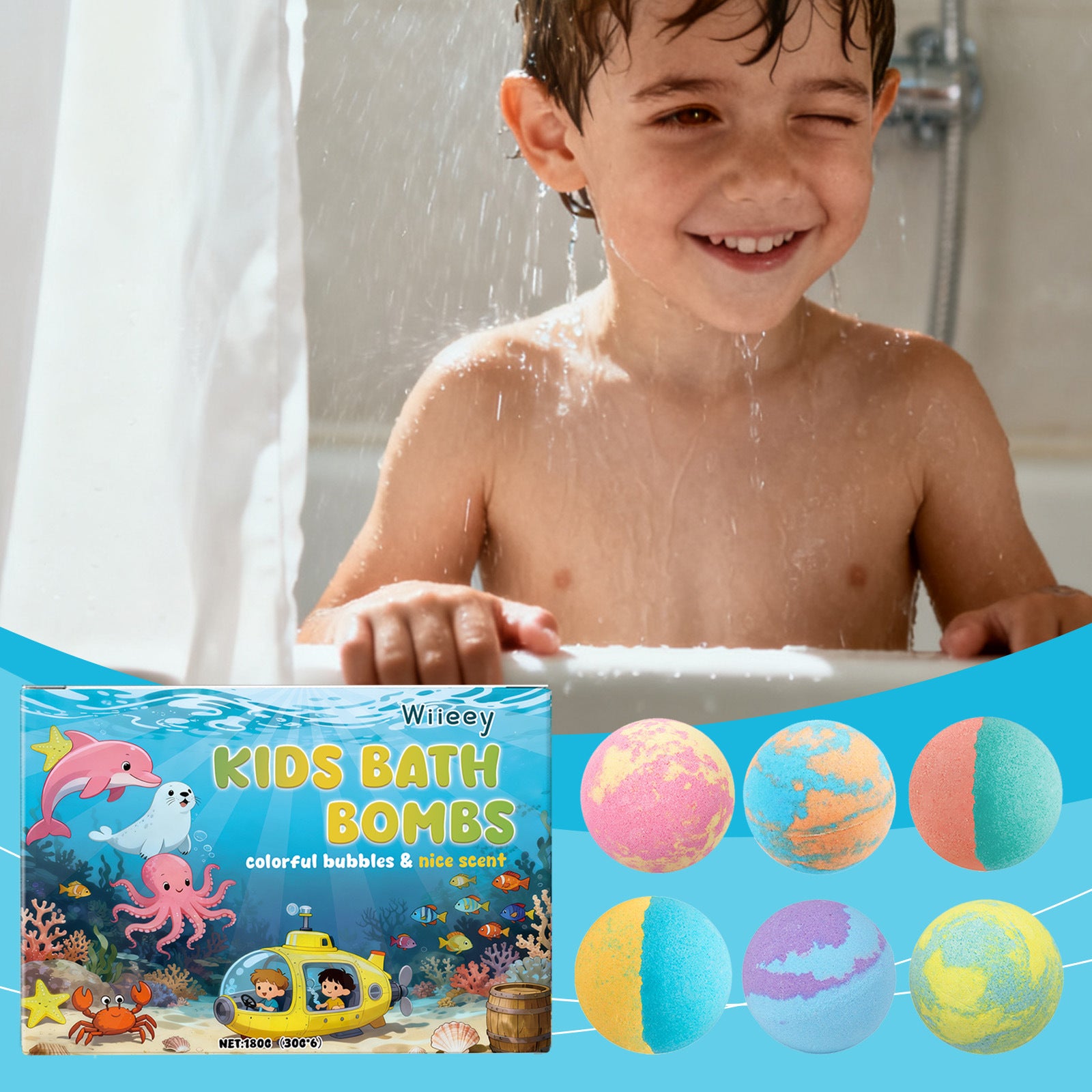 Bubble bath ball