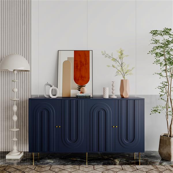 Buffet server cabinet storage locker