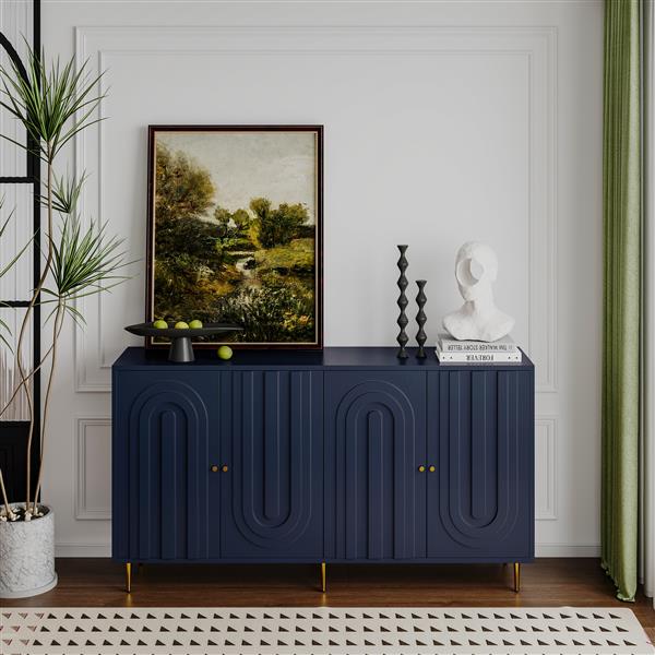 Buffet server cabinet storage locker