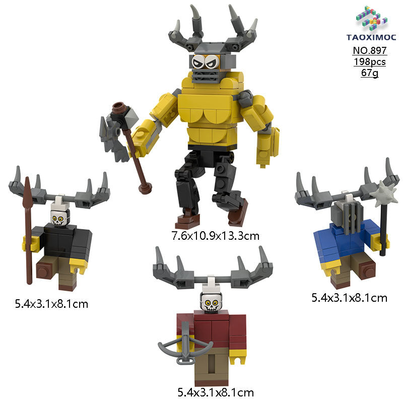 Building block figurines