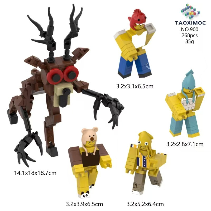 Building block figurines