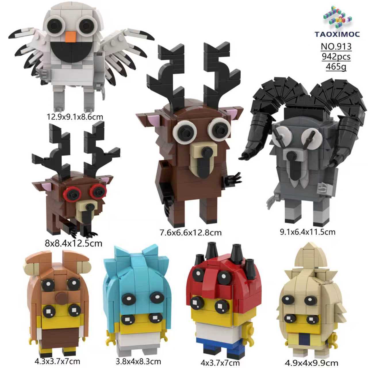 Building block figurines