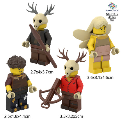 Building block figurines