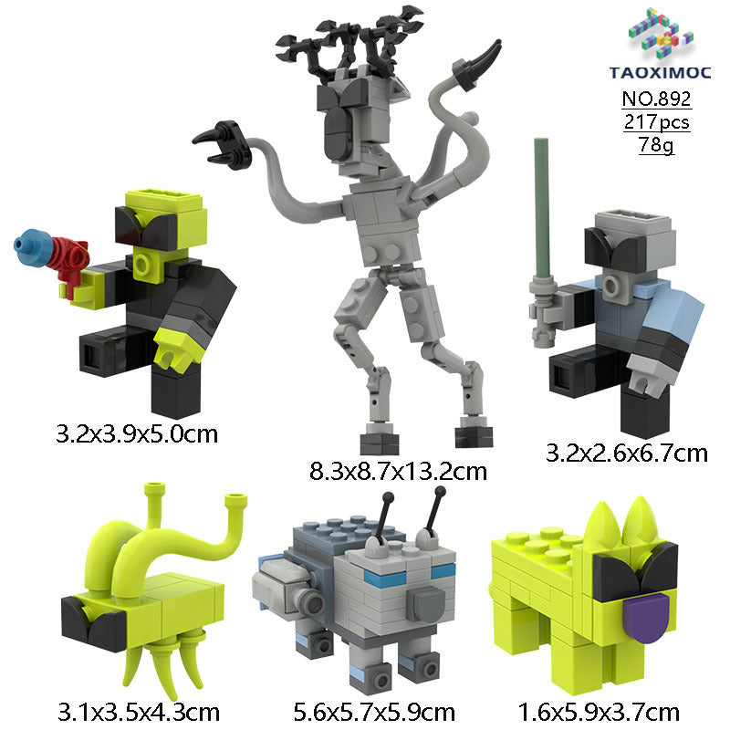 Building block figurines