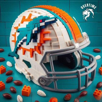 Building block football helmet