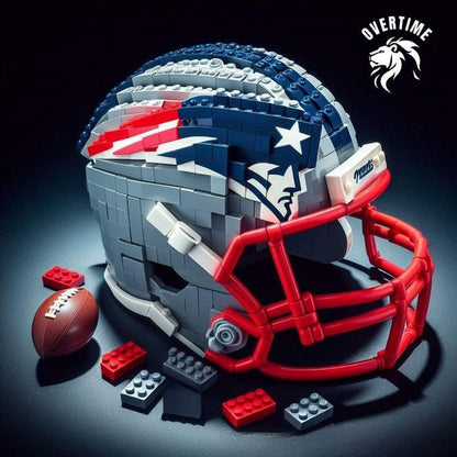Building block football helmet