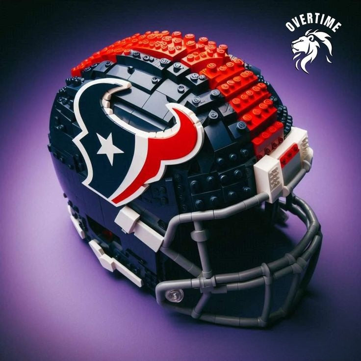 Building block football helmet