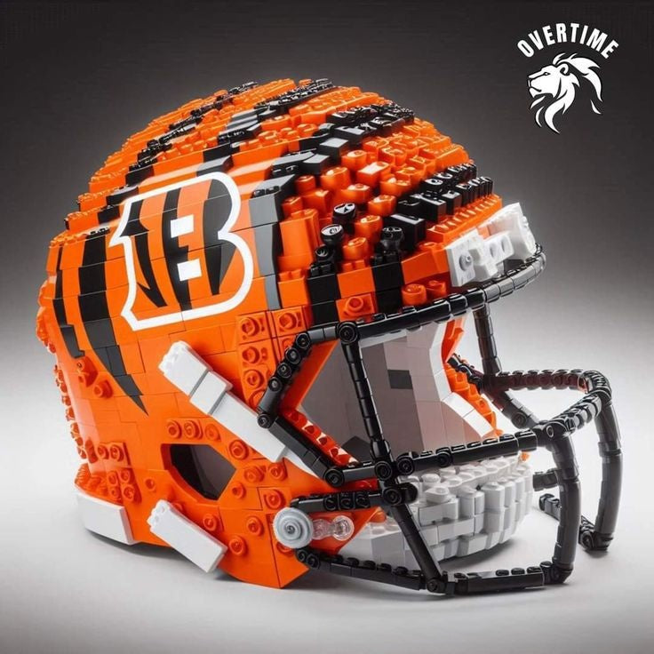 Building block football helmet