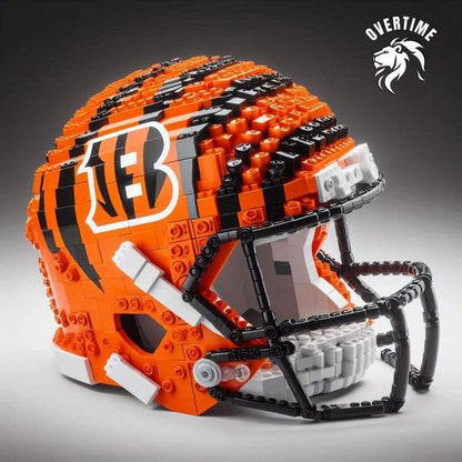 Building block football helmet