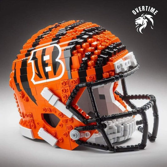 Building block football helmet