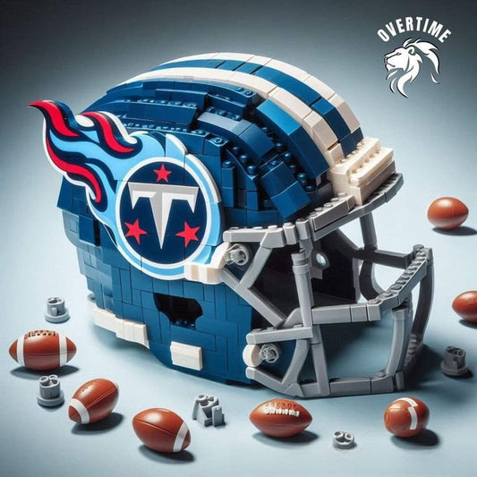 Building block football helmet