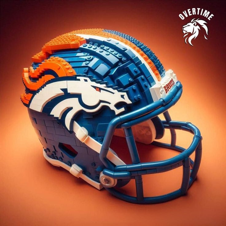 Building block football helmet