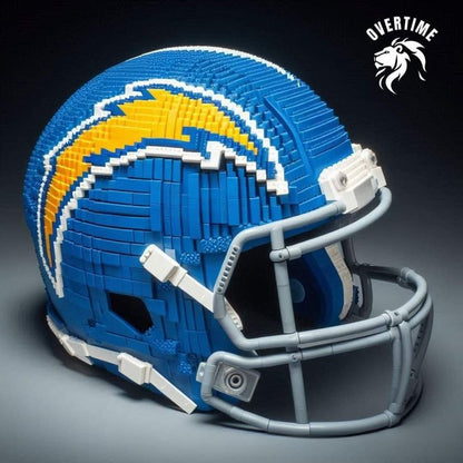 Building block football helmet