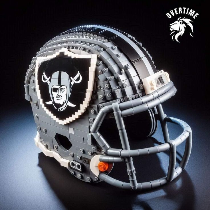 Building block football helmet