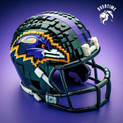 Building block football helmet
