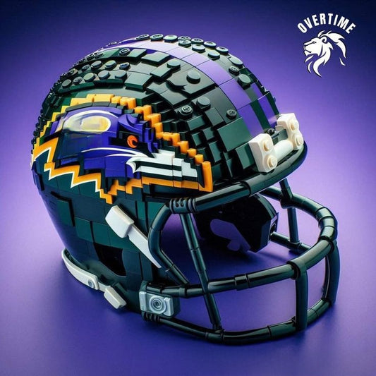 Building block football helmet