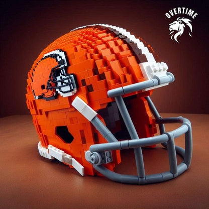 Building block football helmet