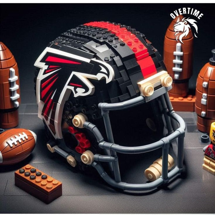 Building block football helmet
