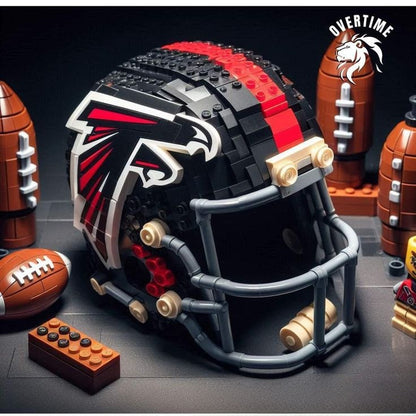 Building block football helmet