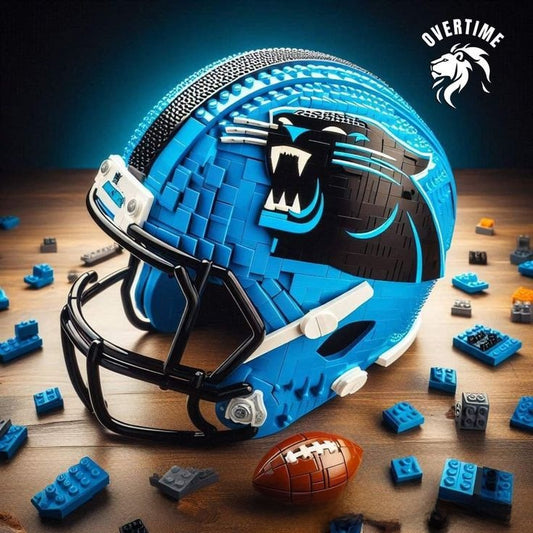 Building block football helmet