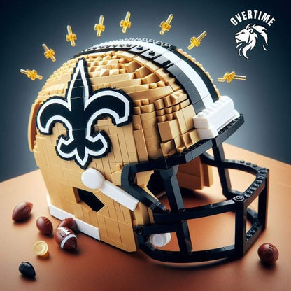 Building block football helmet