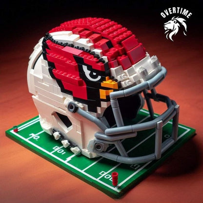 Building block football helmet