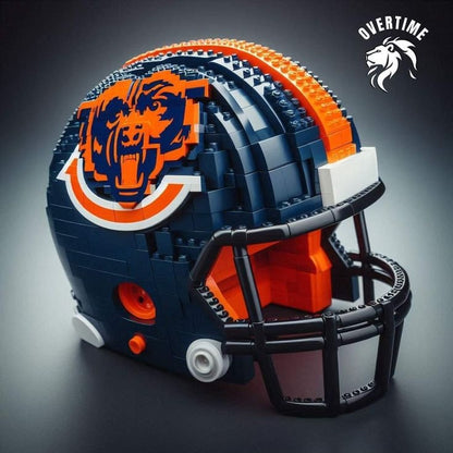Building block football helmet