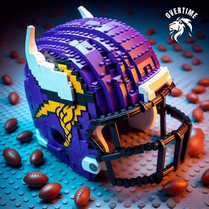 Building block football helmet