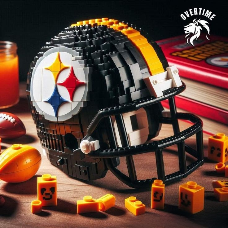 Building block football helmet