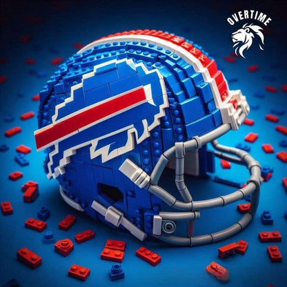 Building block football helmet