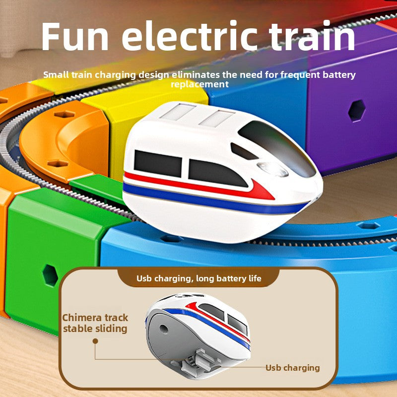 Building Blocks Electric Train Toy