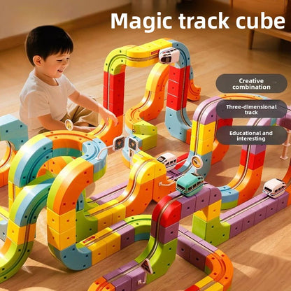 Building Blocks Electric Train Toy
