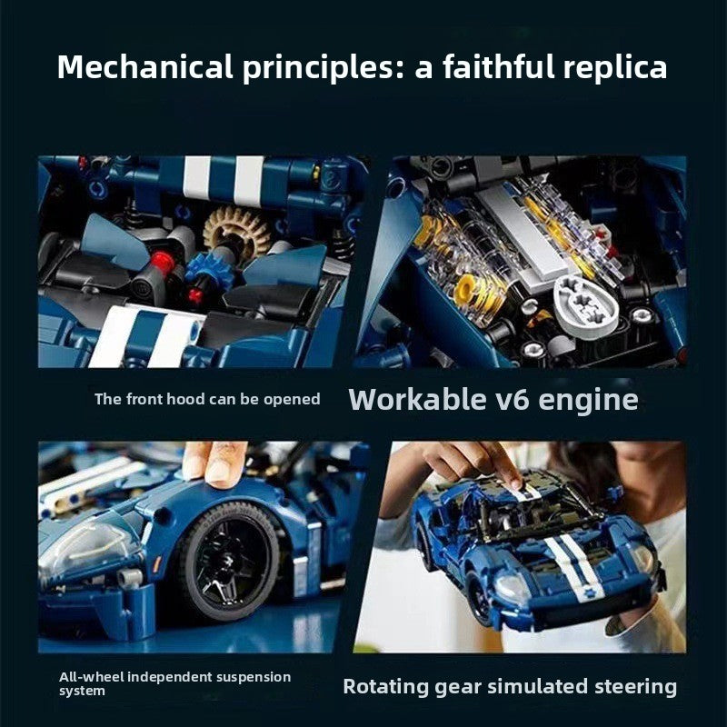 Building Blocks Ford GT Racing Car Toy