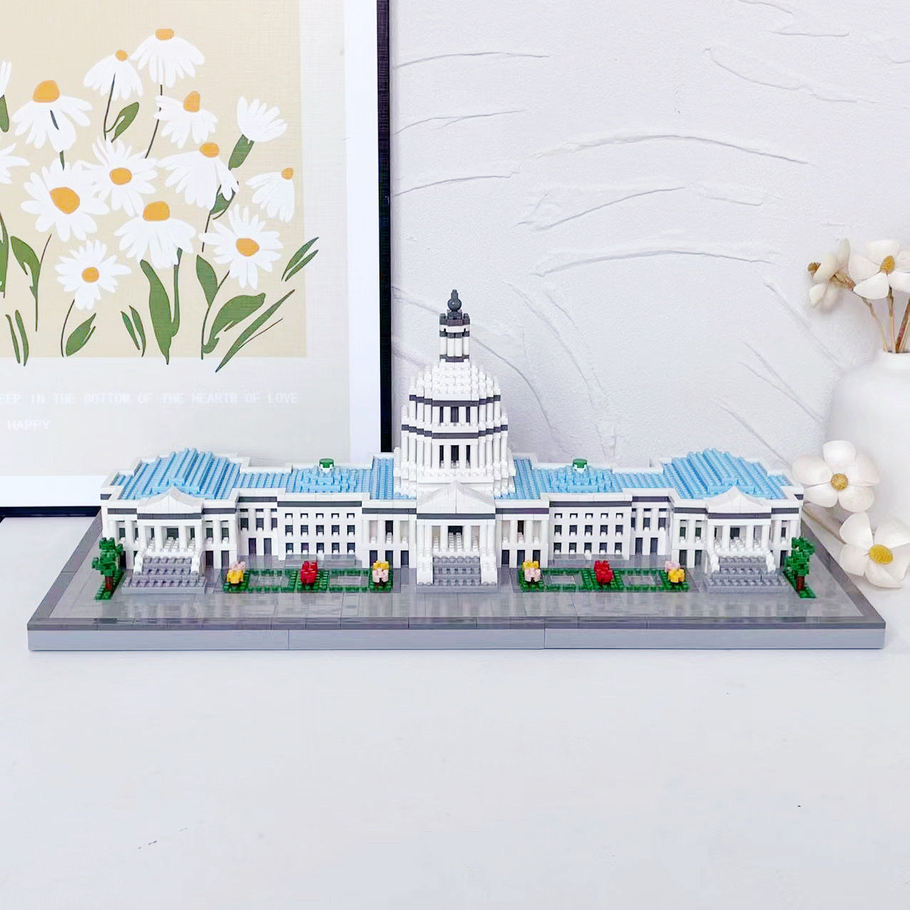 Building blocks puzzle fun mix micro particles