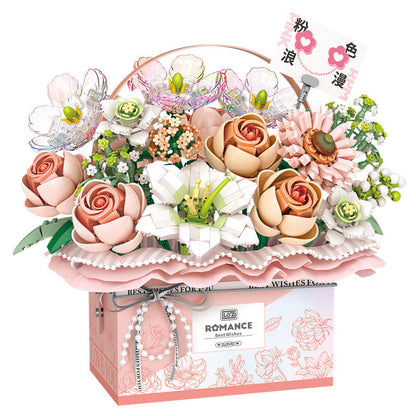 Building Blocks Rose Bouquet Gift Box
