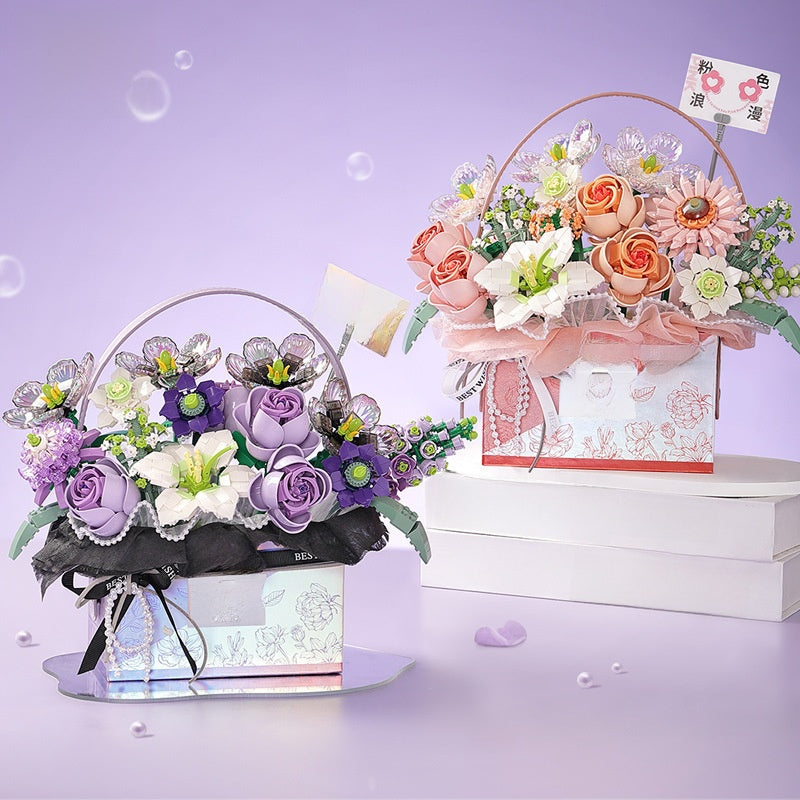 Building Blocks Rose Bouquet Gift Box