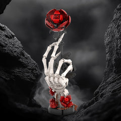 Skull hand rose particle count 357