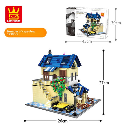 Building Model of a Block House Villa